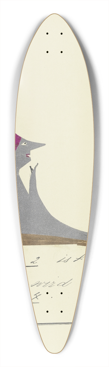 John Elsas - 2 mal 2 ist jetzt 7 hier  39.3 inch art pintail longboard deck