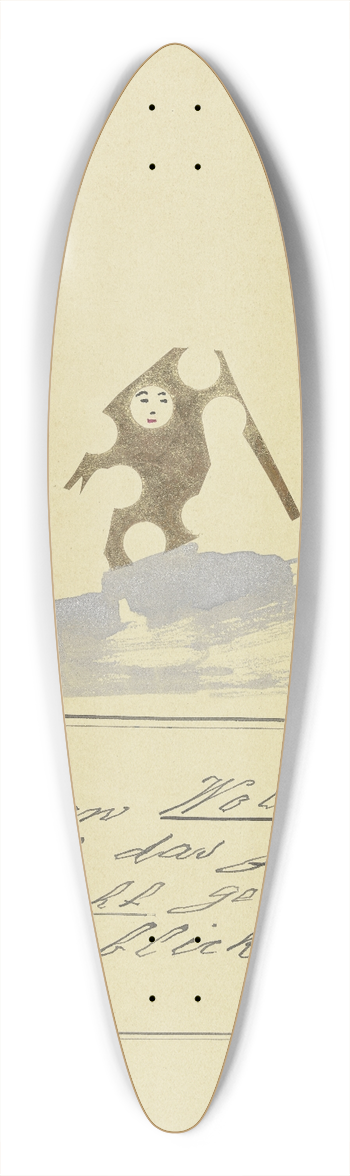 John Elsas - Aus den Wolken kommt das Glck  39.3 inch art pintail longboard deck