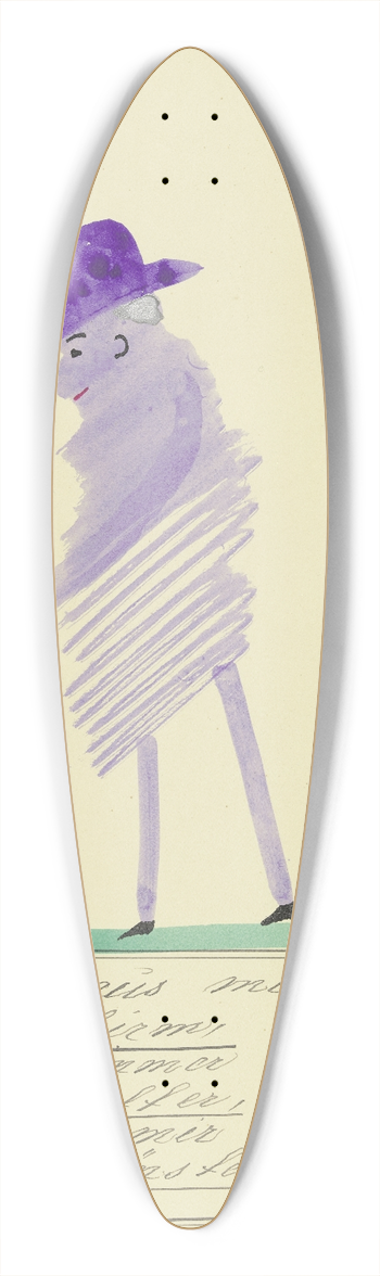 John Elsas - Geh ich aus mit dem Regenschirm  39.3 inch art pintail longboard deck