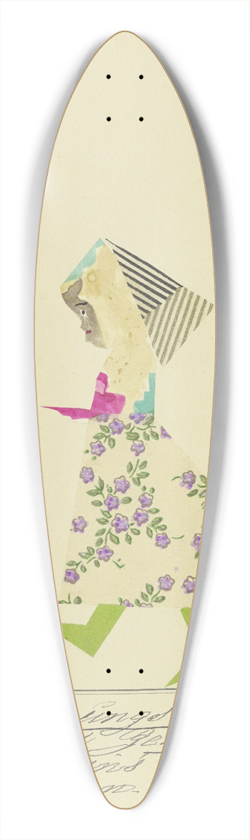 John Elsas - Mit hoffnungsvollen Fss  39.3 inch art pintail longboard deck