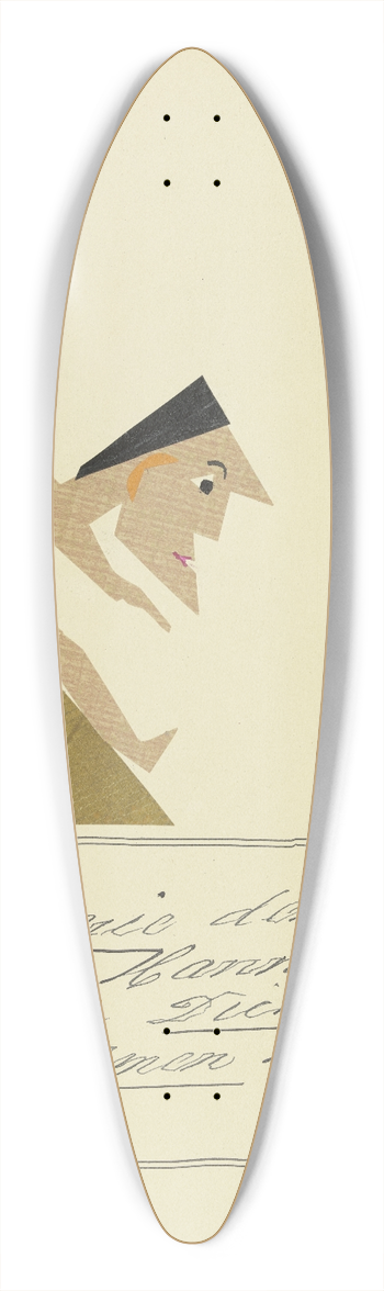 John Elsas - Reize nie den grossen Mann  39.3 inch art pintail longboard deck