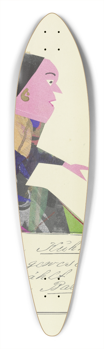 John Elsas - Sie war Kuhmagd  39.3 inch art pintail longboard deck