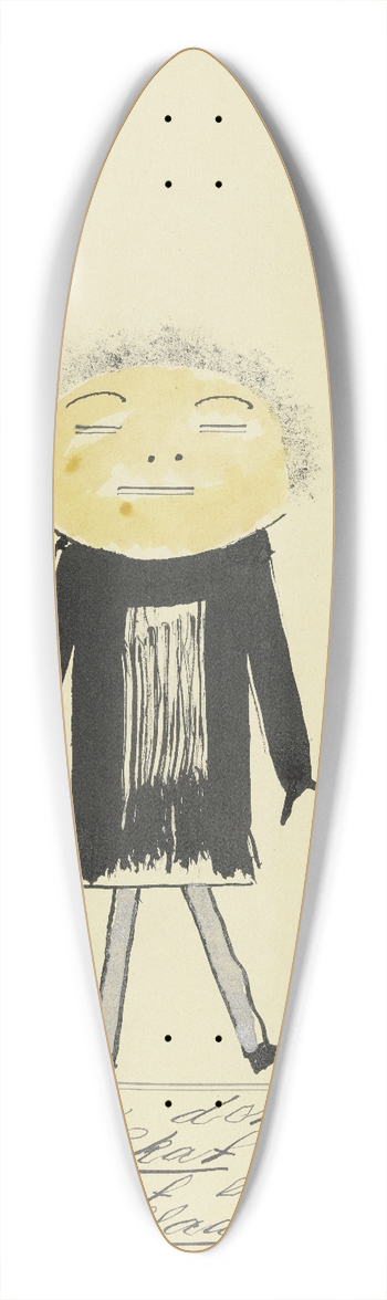 John Elsas - Sitz ich in der Strassenbahn  39.3 inch art pintail longboard deck