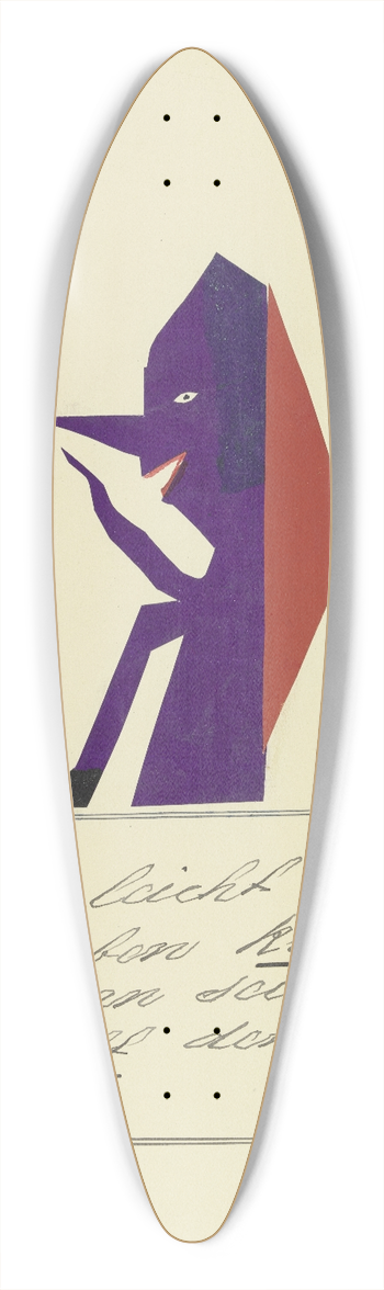 John Elsas - Wer da leicht die Lieben krnkt  39.3 inch art pintail longboard deck
