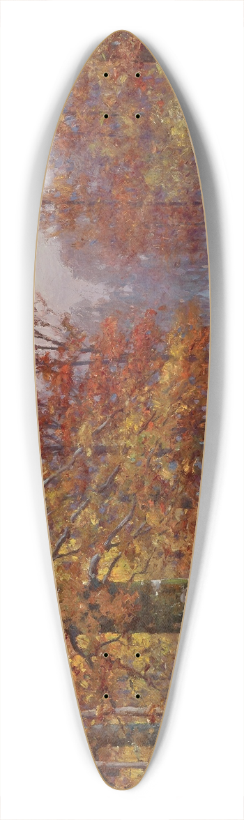 John Elwood Bundy - Woods Interior 39.3 inch art pintail longboard deck