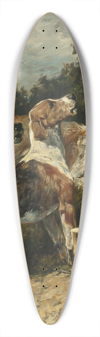 John Emms - Gone to Ground 39.3 inch art pintail longboard deck