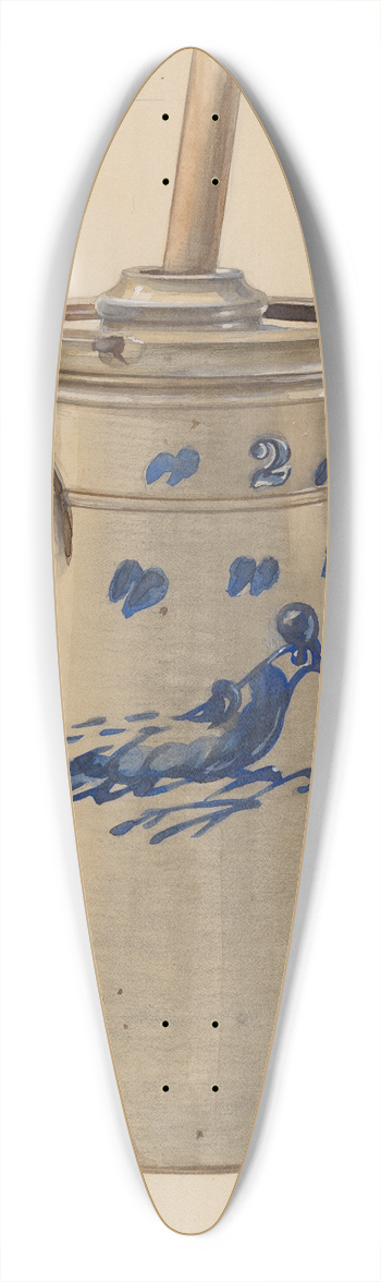 John Fisk - Churn 39.3 inch art pintail longboard deck
