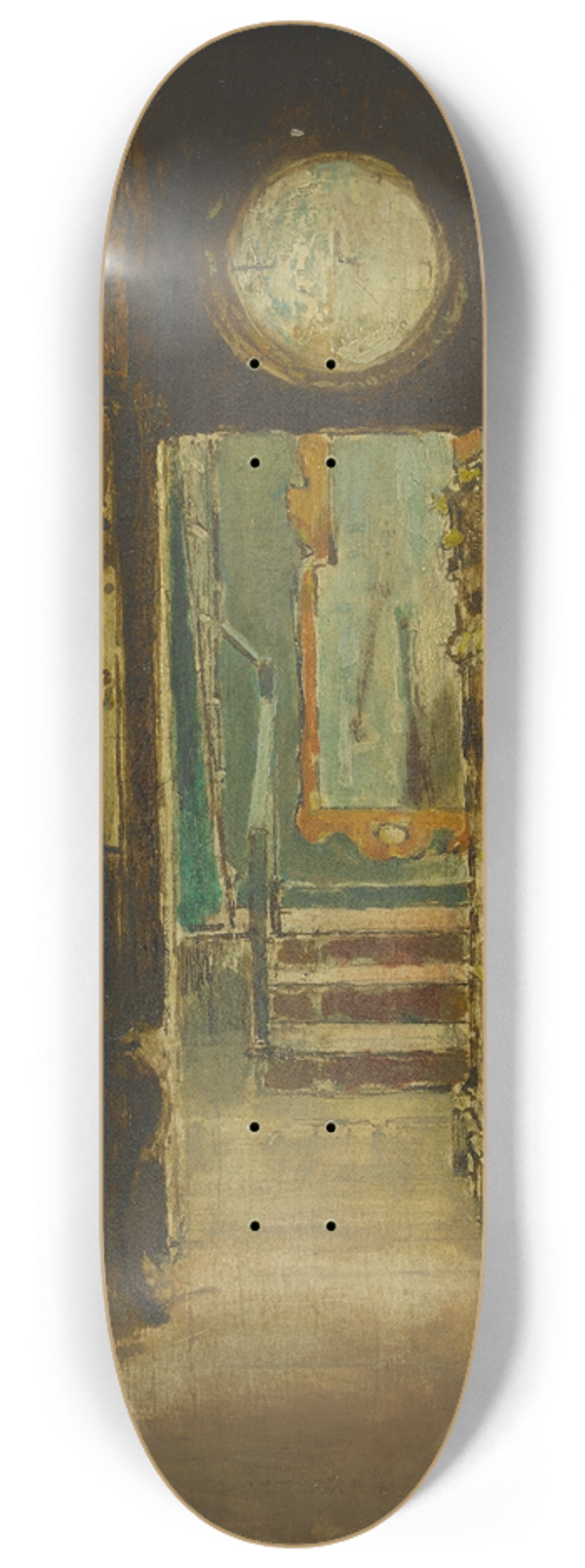 Georges Hugo - LEscalier du look-out  Hauteville House 8.25 inch art skate deck