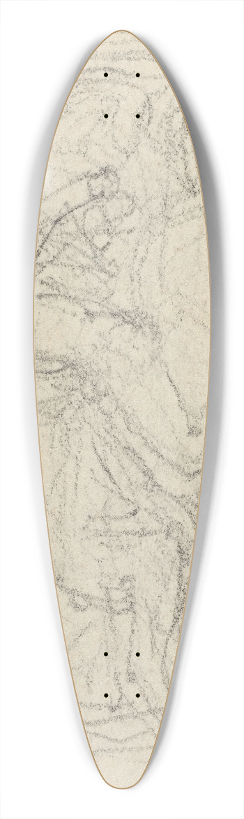 John Flaxman - Design for a Medal Representing Saint George and the Dragon 39.3 inch art pintail longboard deck