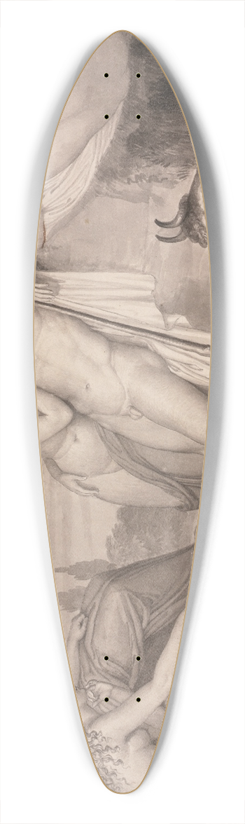 John Flaxman - Paris and Oenone 39.3 inch art pintail longboard deck