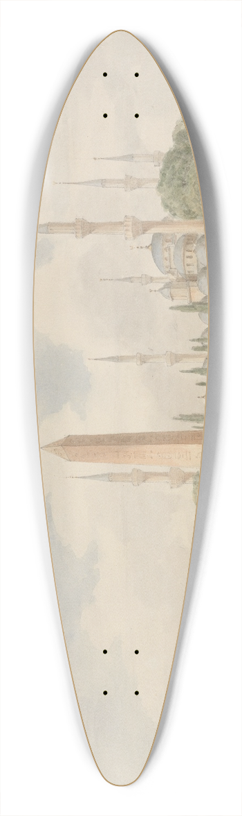 John Foster - The Hippodrome, Constantinople 39.3 inch art pintail longboard deck