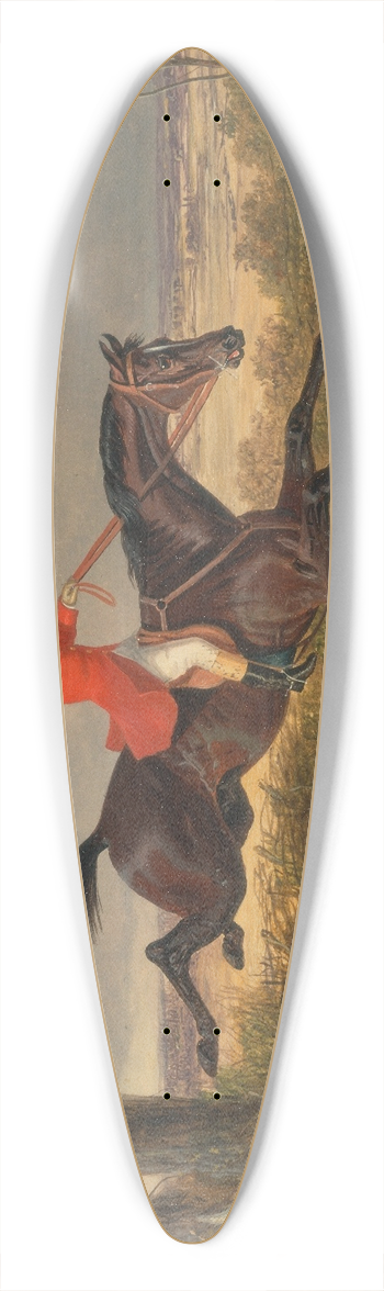 John Frederick Herring Snr. - Foxhunting; Clearing a Ditch 39.3 inch art pintail longboard deck