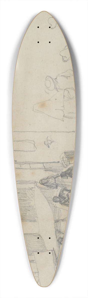 John Frederick Lewis - In Segovia 39.3 inch art pintail longboard deck