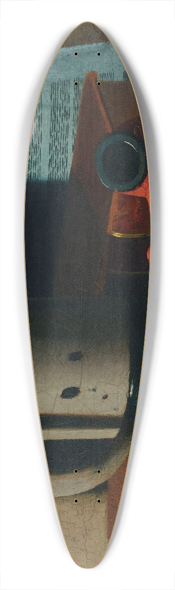 John Frederick Peto - Tankard, Pipe, Matches and Biscuit 39.3 inch art pintail longboard deck