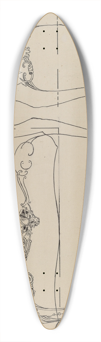 John Garay - Pier Table 39.3 inch art pintail longboard deck