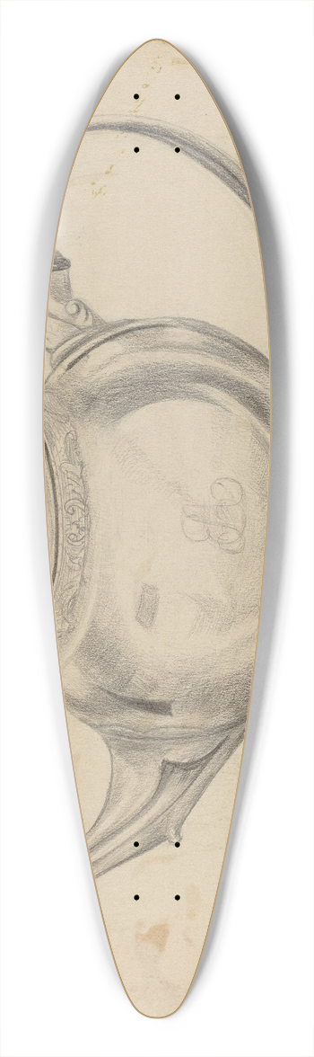 John Garay - Silver Teapot 39.3 inch art pintail longboard deck