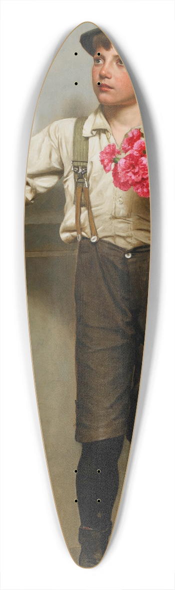 John George Brown - Three For Five 39.3 inch art pintail longboard deck
