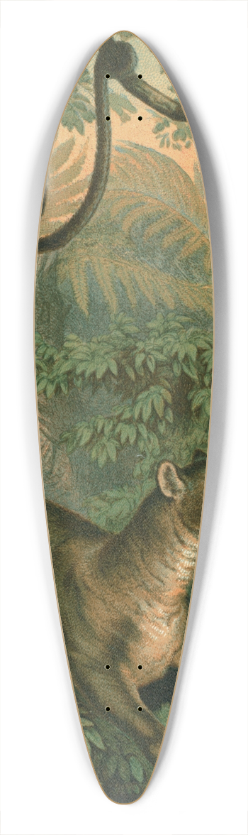 John George Wood - Puma 39.3 inch art pintail longboard deck
