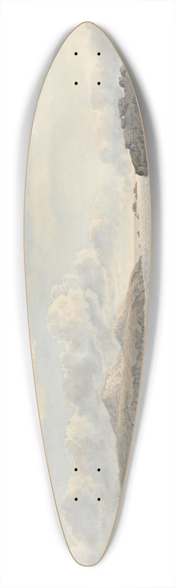 John Glover - St. Davids Head, Pembrokeshire 39.3 inch art pintail longboard deck