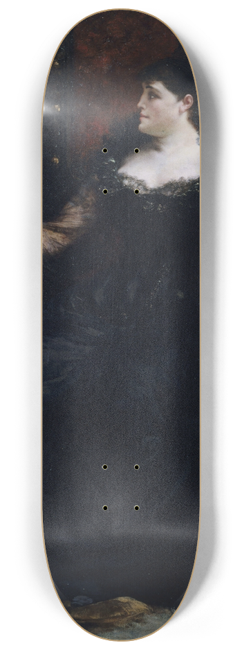 Georges Jules Victor Clairin - Portrait de -Gabrielle Krauss (1842-1906), chanteuse 8.25 inch art skate deck
