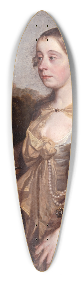 John Greenhill - A Lady As A Shepherdess 39.3 inch art pintail longboard deck