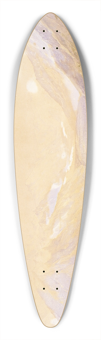 John Gully - Mount Cook and the Tasman Glacier 39.3 inch art pintail longboard deck