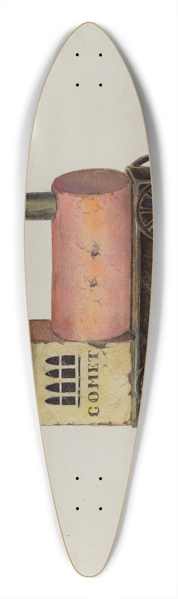 John Hall - Toy Locomotive 39.3 inch art pintail longboard deck