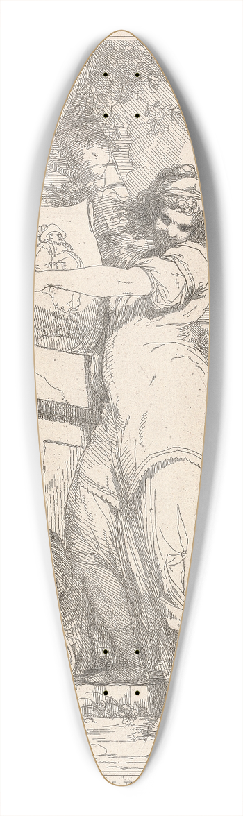 John Hamilton Mortimer - Comedy 39.3 inch art pintail longboard deck