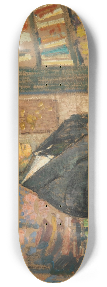 Georges Lemmen - Homme lisant 8.25 inch art skate deck