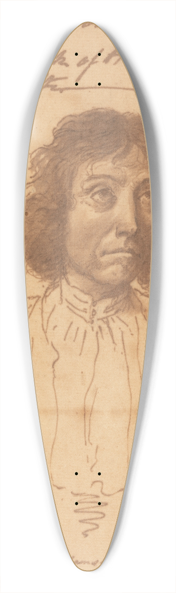 John Hamilton Mortimer - Portrait of John Saxby 39.3 inch art pintail longboard deck