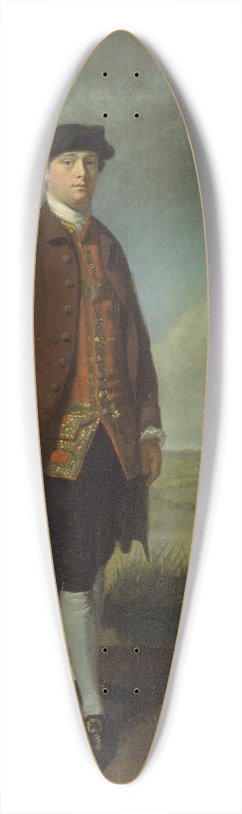 John Hamilton Mortimer - Thomas Le Blanc 39.3 inch art pintail longboard deck