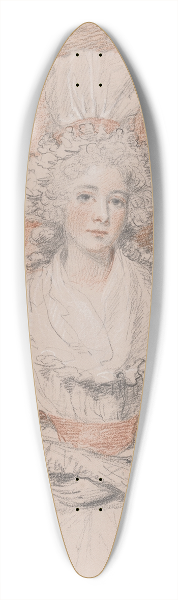 John Hoppner - Miss Frances Beresford 39.3 inch art pintail longboard deck