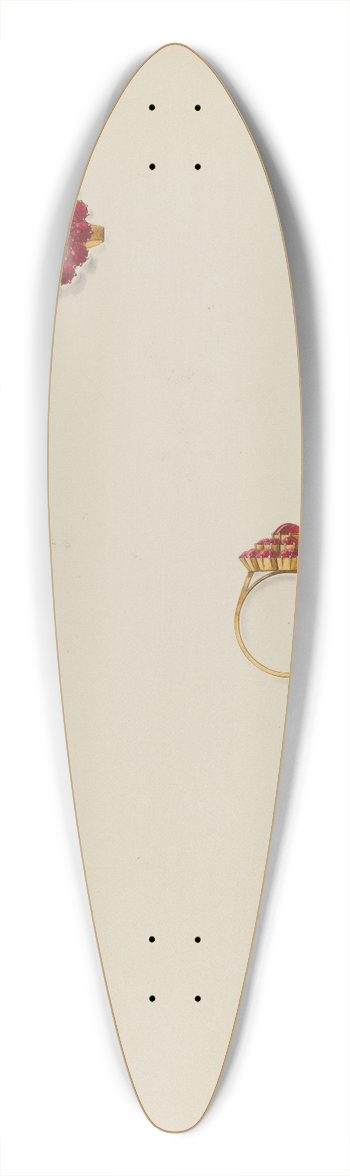 John H. Tercuzzi - Ring 39.3 inch art pintail longboard deck