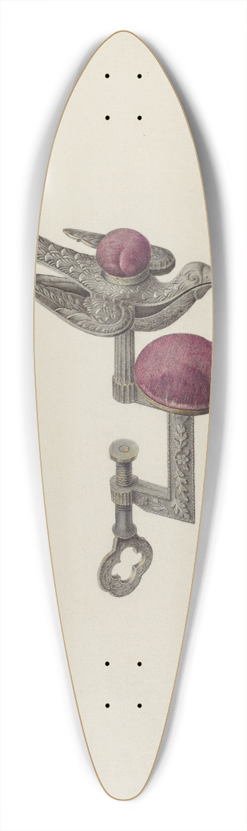 John H. Tercuzzi - Sewing Bird 39.3 inch art pintail longboard deck