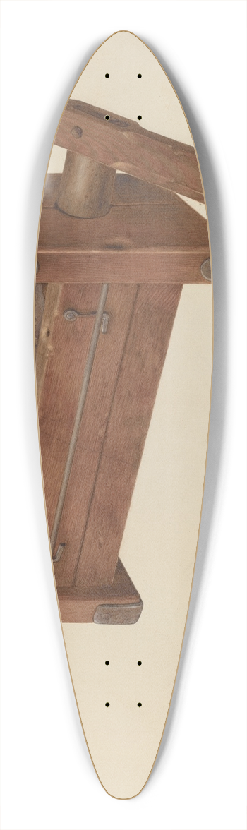 John Koehl - Sausage Grinder 39.3 inch art pintail longboard deck