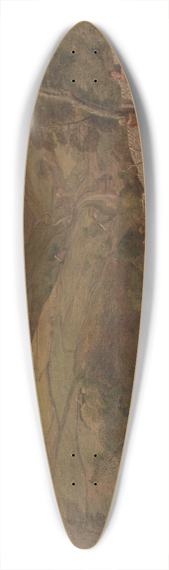 John Linnell - Hanson Toot, View in Dovedale 39.3 inch art pintail longboard deck