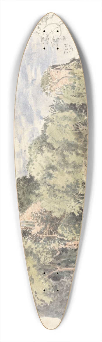John Linnell - Netley Abbey 39.3 inch art pintail longboard deck