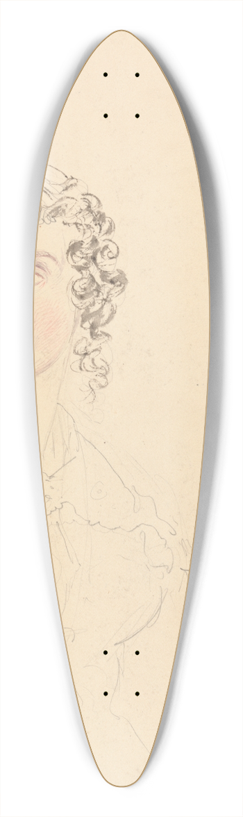 John Linnell - Study of Mrs. William Wilberforce 39.3 inch art pintail longboard deck