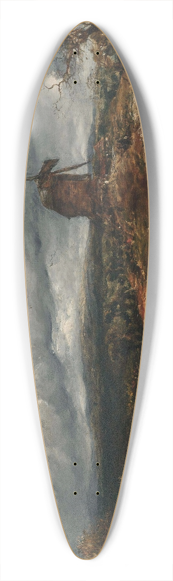 John Linnell - The windmill 39.3 inch art pintail longboard deck