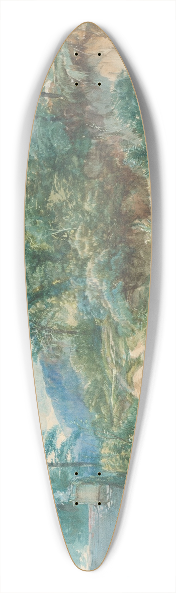 John Middleton - A Country Lane 39.3 inch art pintail longboard deck