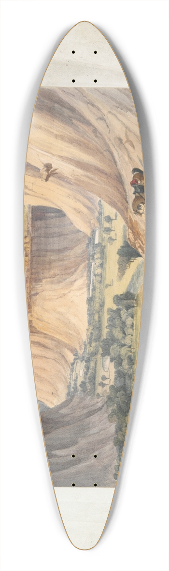 John Mix Stanley - MariasRiver 39.3 inch art pintail longboard deck