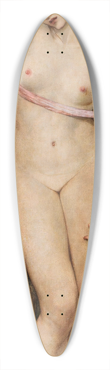 John Roddam Spencer Stanhope - Andromeda 39.3 inch art pintail longboard deck
