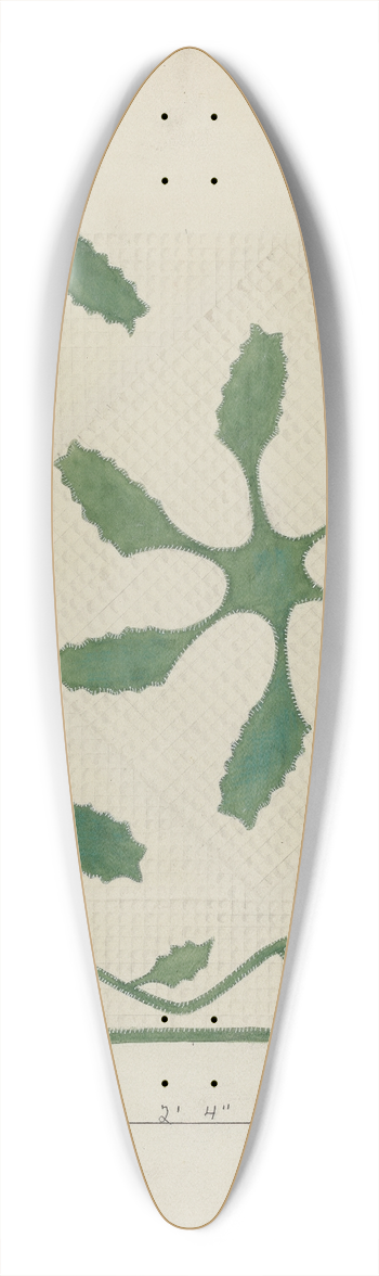 John R. Towers - Applique Coverlet 39.3 inch art pintail longboard deck