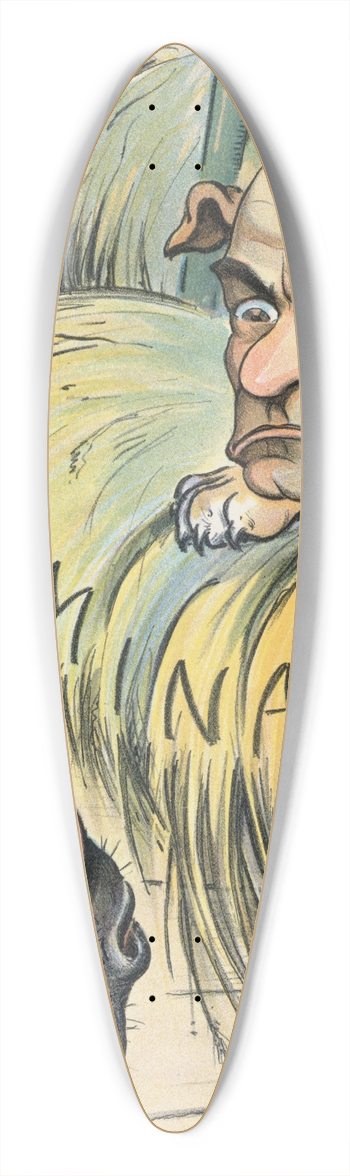 John Samuel Pughe - The dog in the manger 39.3 inch art pintail longboard deck