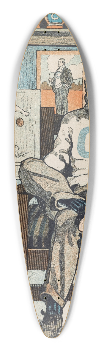 John Sheridan - Columbia 39.3 inch art pintail longboard deck
