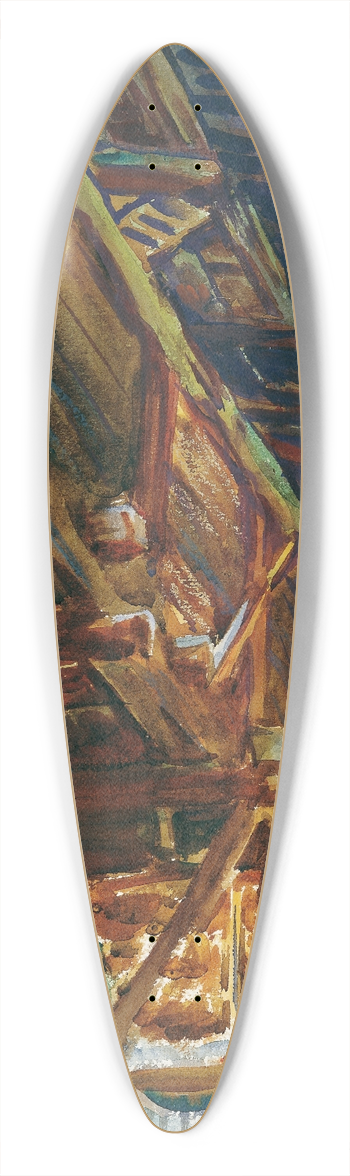 John Singer Sargent - Chalet 39.3 inch art pintail longboard deck