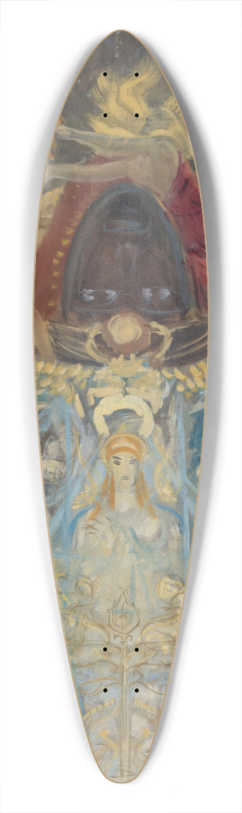 John Singer Sargent - Design for anArchway 39.3 inch art pintail longboard deck