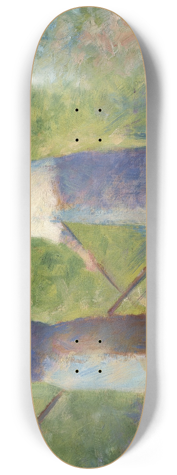 Georges Seurat - Haymakers at Montfermeil 8.25 inch art skate deck