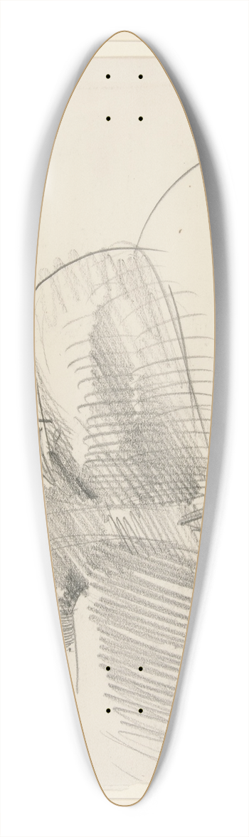 John Singer Sargent - Rattlesnake 39.3 inch art pintail longboard deck