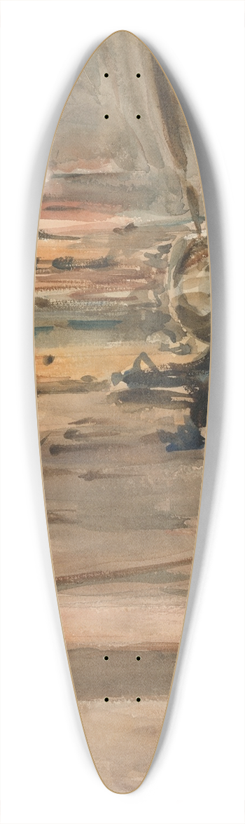 John Singer Sargent - Rio di San Salvatore, Venice 39.3 inch art pintail longboard deck